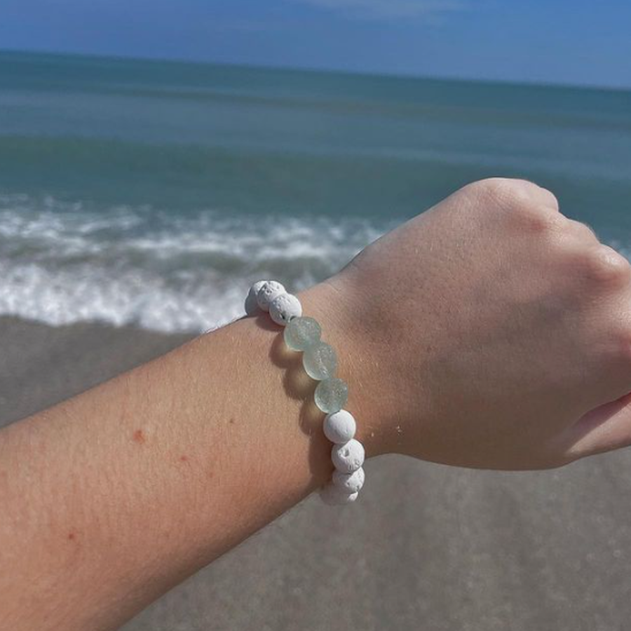 Lava Rock Beach Bracelet Single 1 Jpg