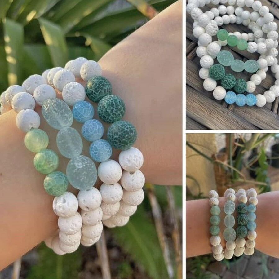 Lava Rock Beach Bracelets