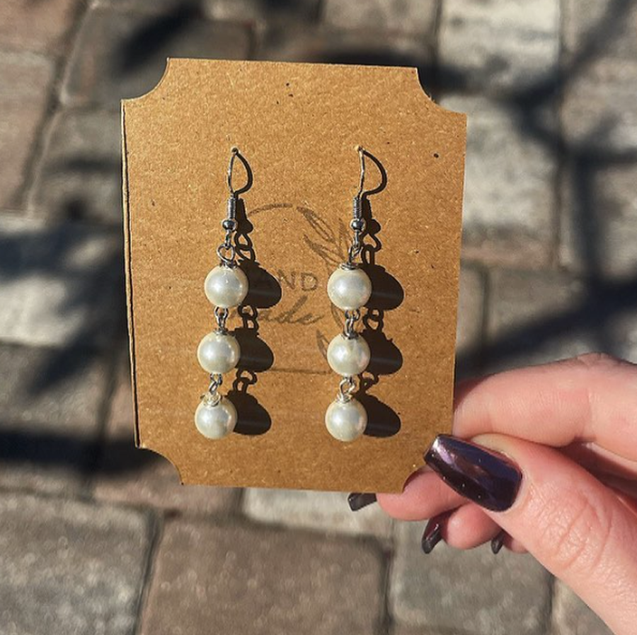 Statement Pearl Drop Earrings